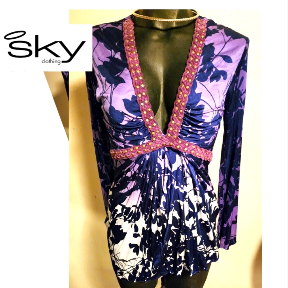 😍Vibrant SKY dress.  Sz Med. NWT